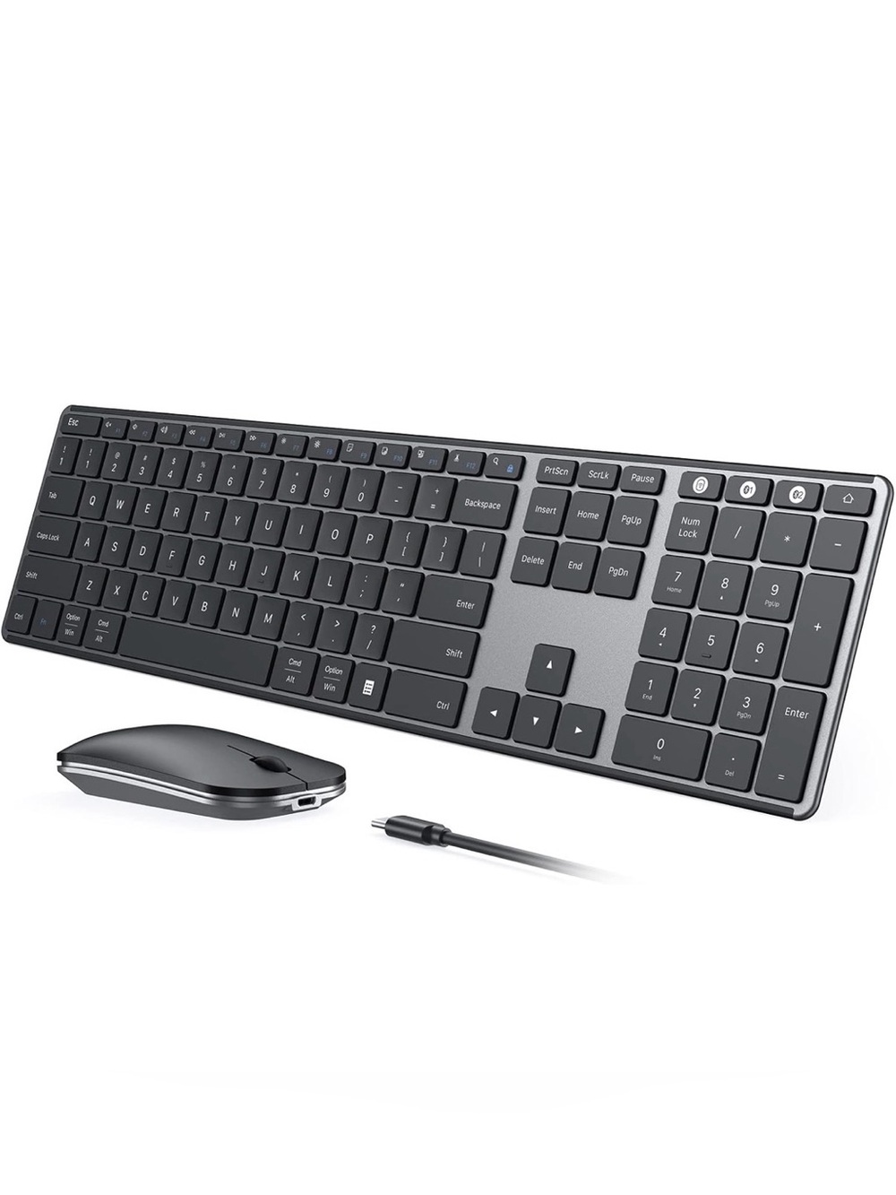 SEENDA Multi-Device Wireless Keyboard Mouse Combo Model #SKM64-3 New ( Open Box)